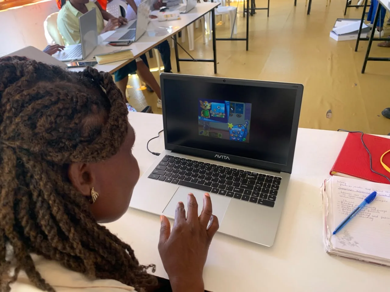 Participants engaged in a digital learning session